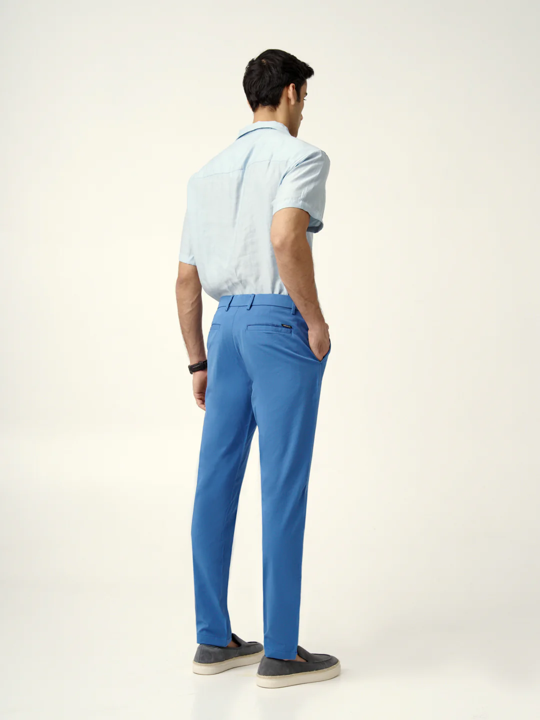 Airforce Blue Stretch Chinos - Image 9