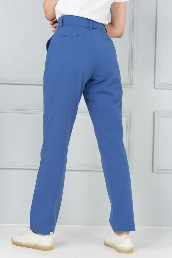 Airforce Blue Stretch Chinos - Women - Image 6