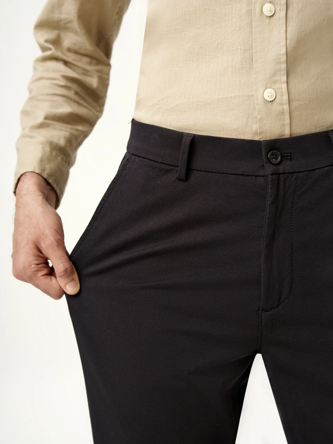 Black Shadow Stretch Chinos - Image 3