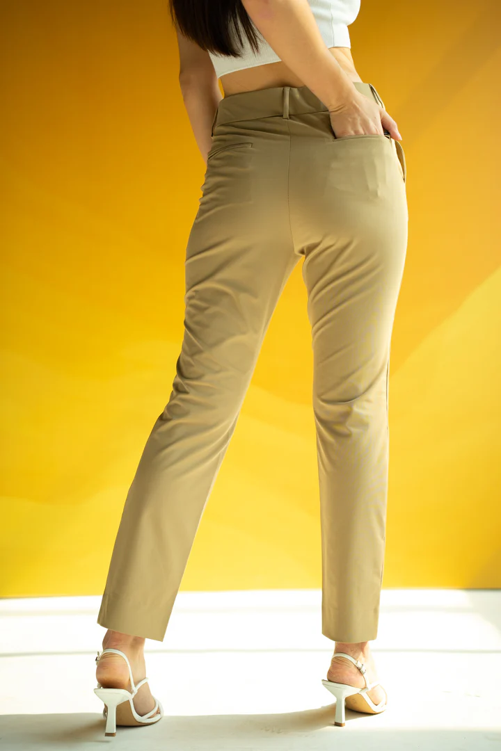 Camel Stretch Women Formal Pants - Image 6