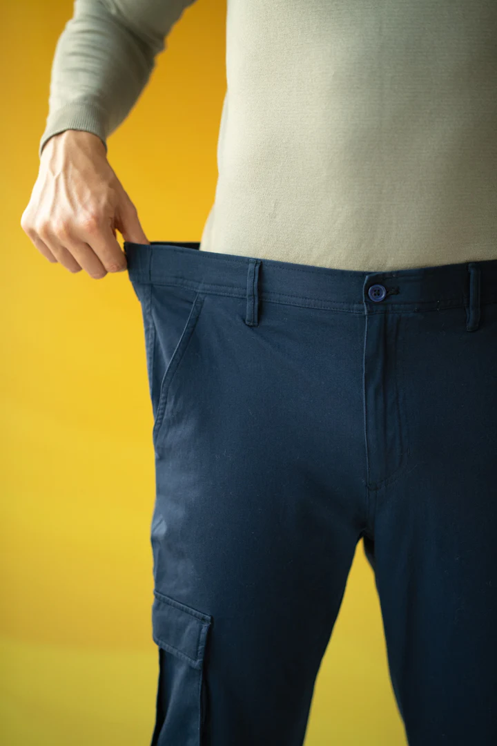 Classic Navy Stretch Cargo Pants - Image 4