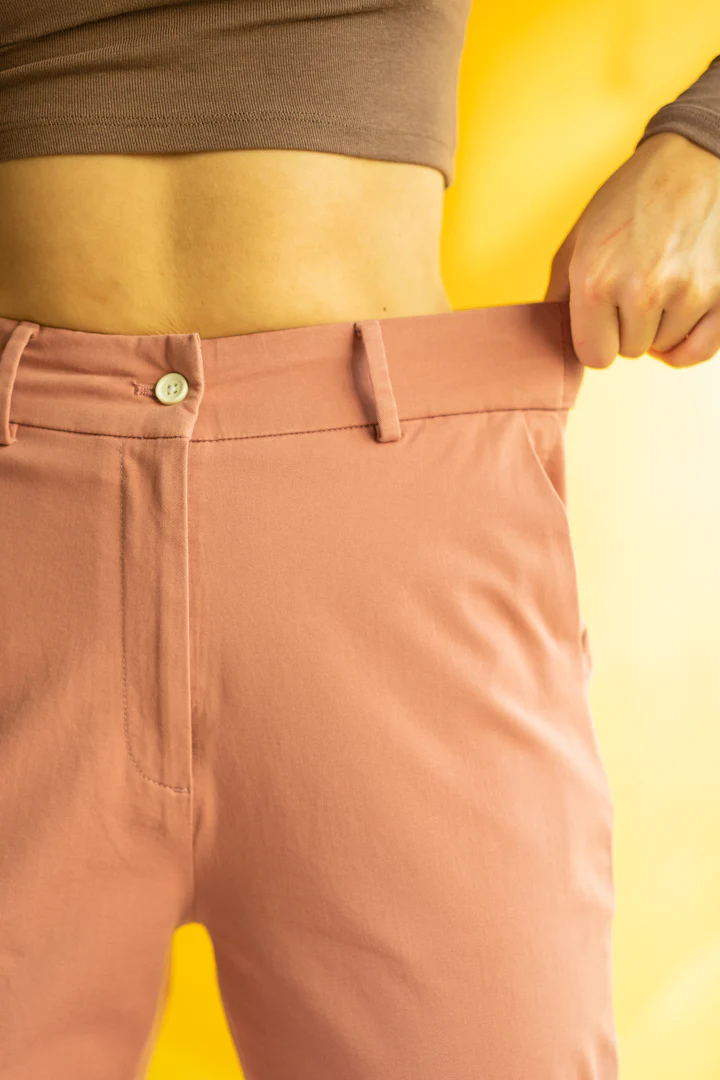Coral Cotton Stretch Chinos - Women - Image 4