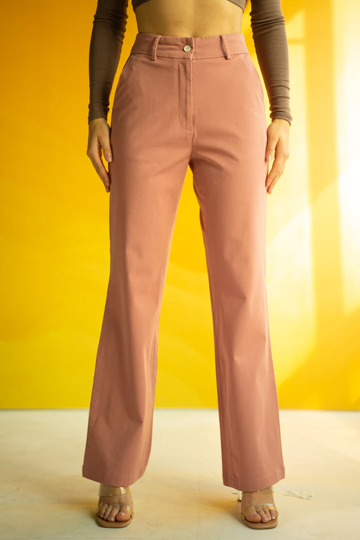 Coral Cotton Stretch Chinos - Women - Image 5