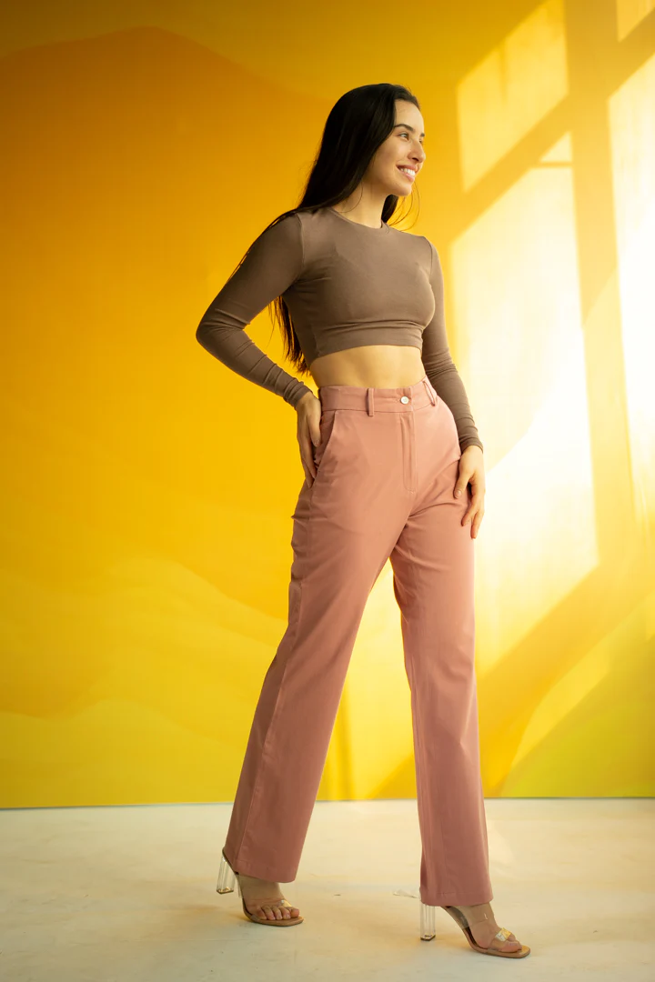 Coral Cotton Stretch Chinos - Women - Image 7