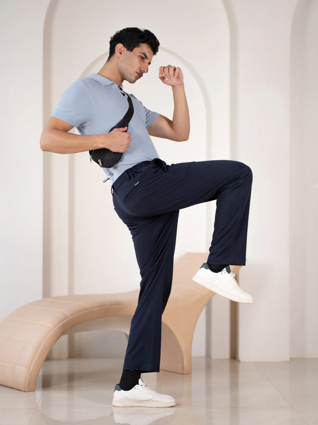 Deckhand Navy Stretchable Travel Pants - Image 9