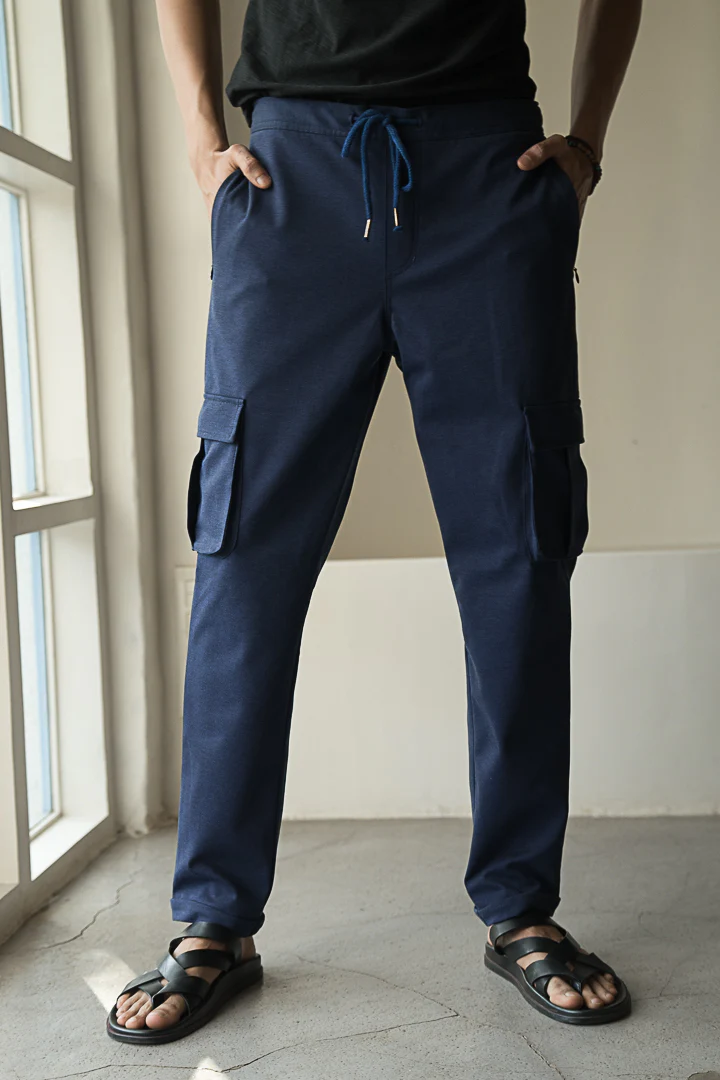 Insignia Blue Power-Stretch Cargo Pants - Image 4