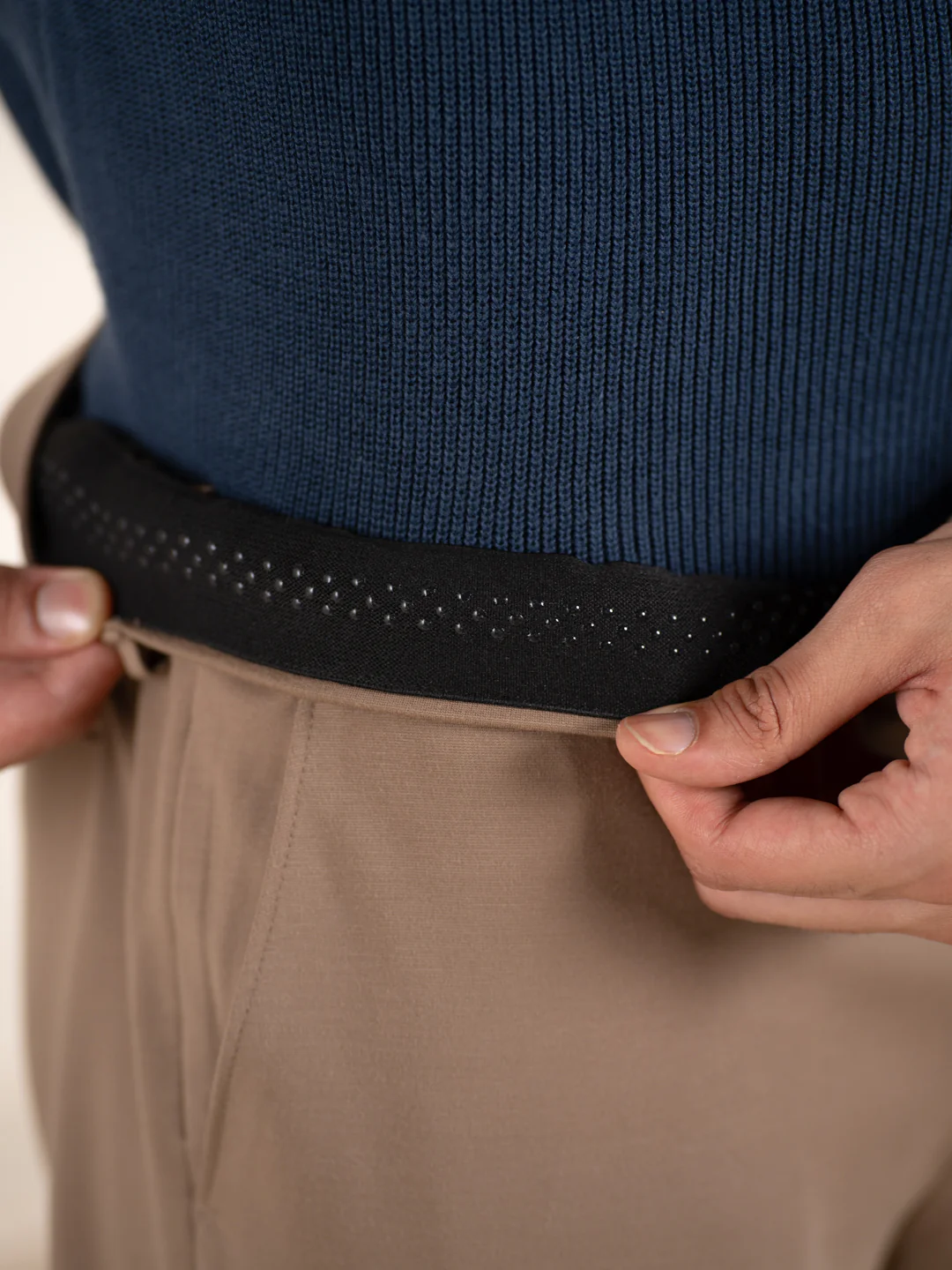 Malai Khaki Soft-touch Slim Fit Power Stretch Pants - Image 6