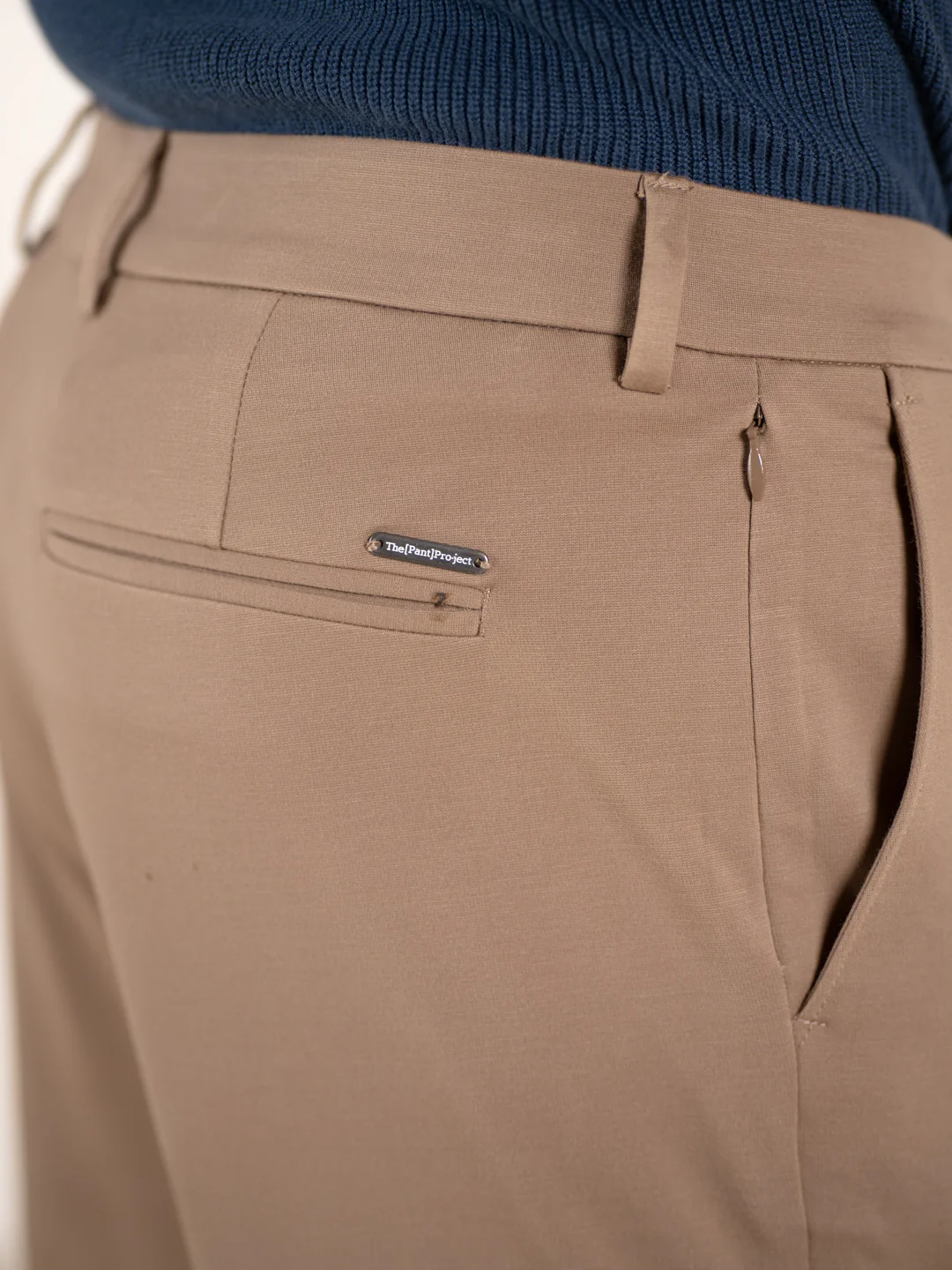 Malai Khaki Soft-touch Slim Fit Power Stretch Pants - Image 8