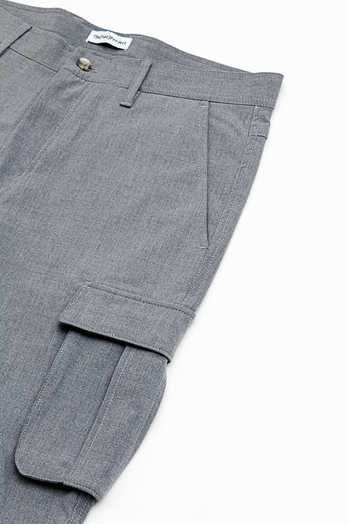 Mineral Grey Stretch Cargo Pants - Image 8