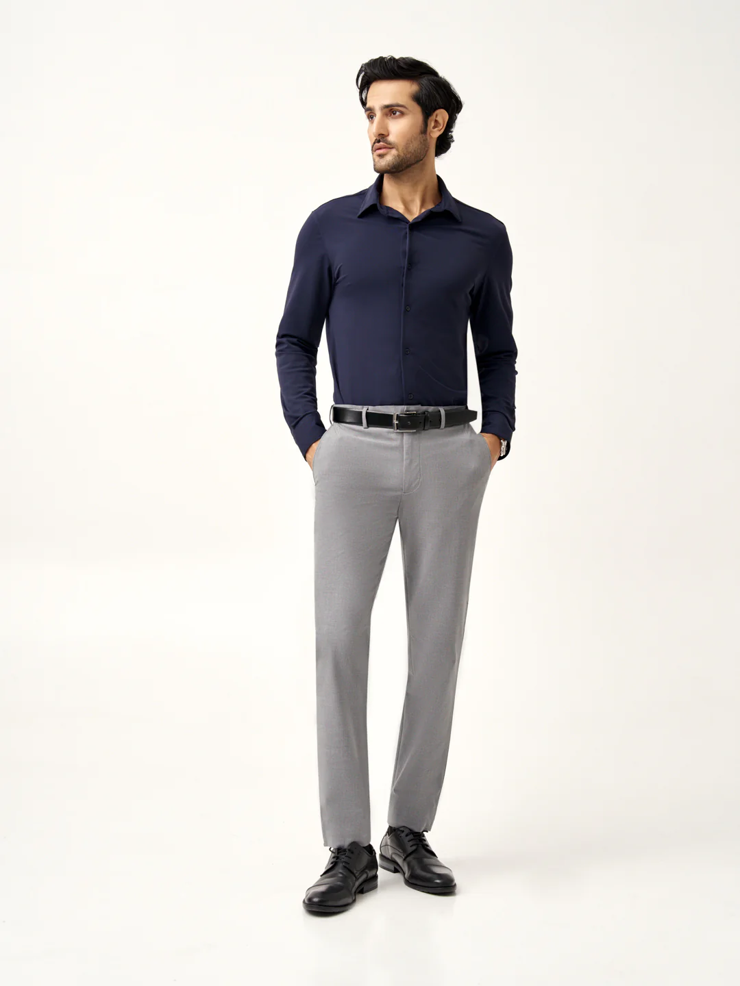 Mineral Grey Stretch Pants - Image 5
