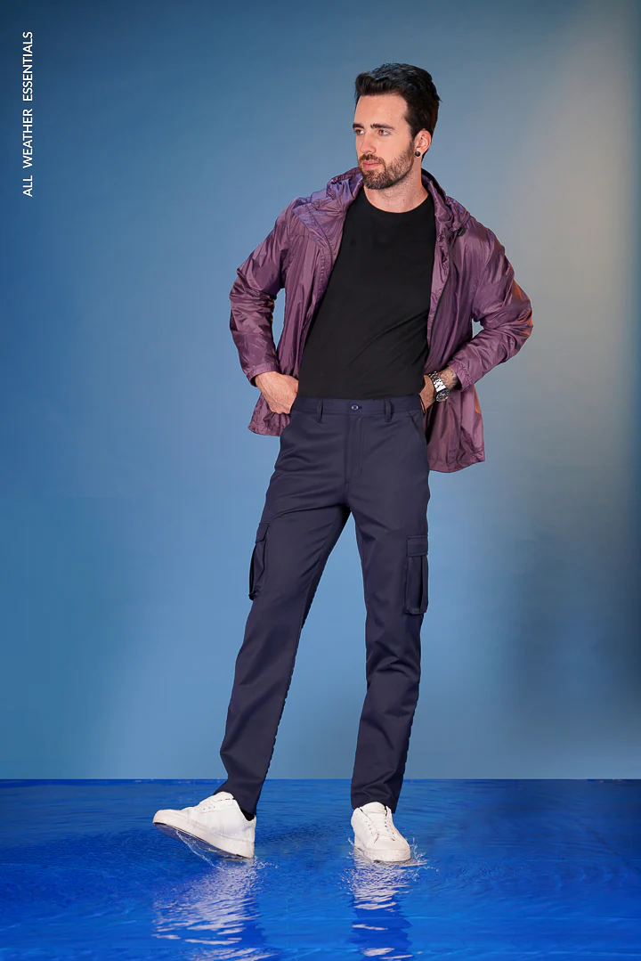 Navy All Weather Cargo Stretch Pants - Image 5