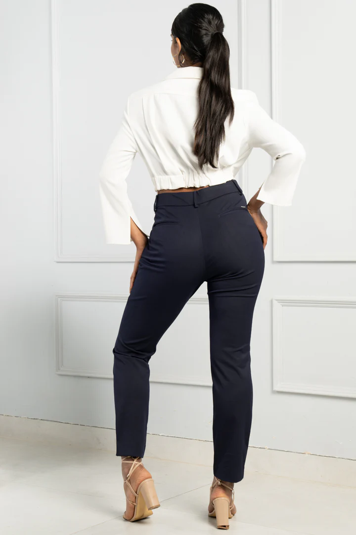 Navy All Weather Stretch Pants - Women - Image 6