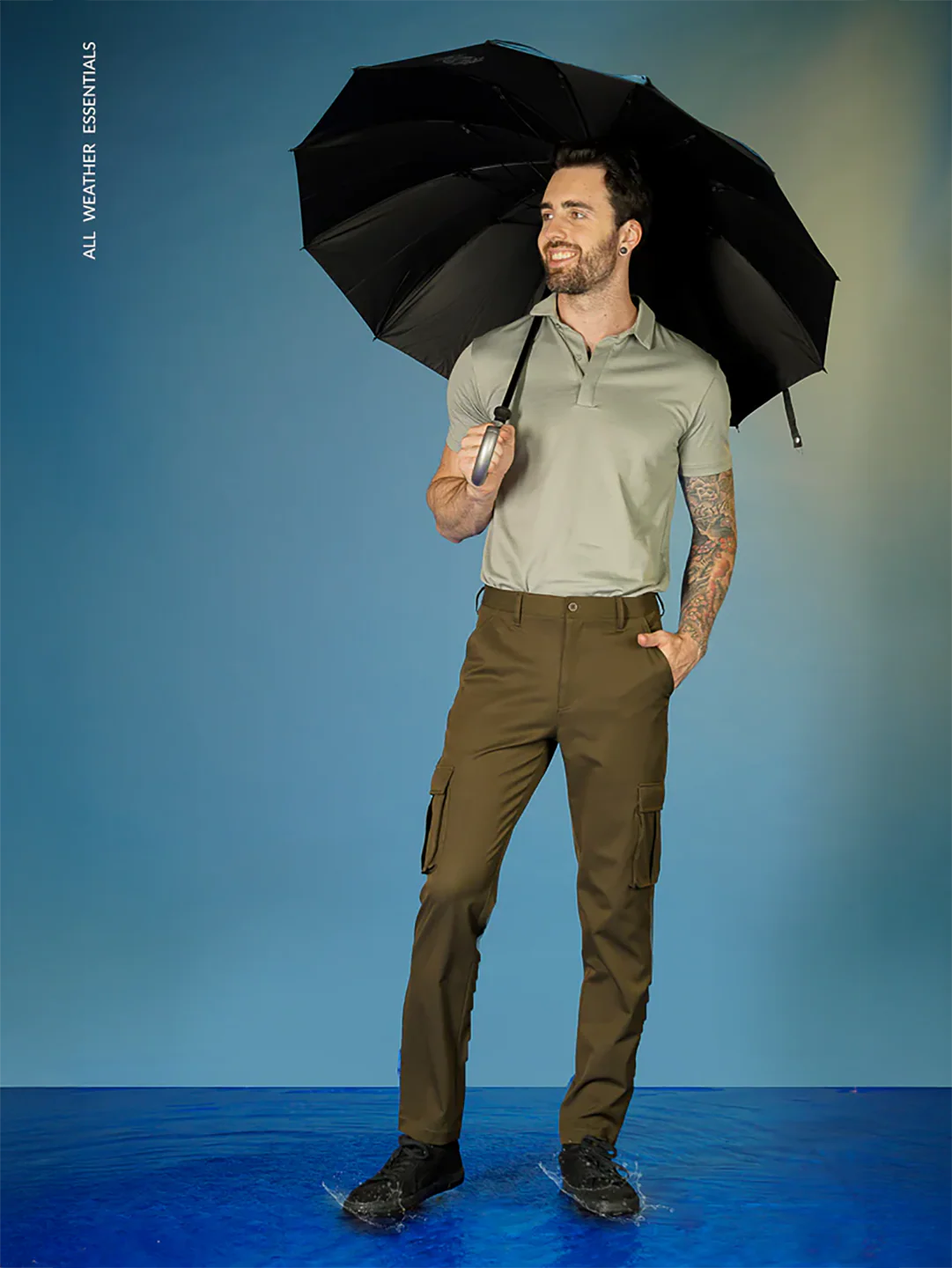 Olive All Weather Stretch Cargo Pants - Image 8