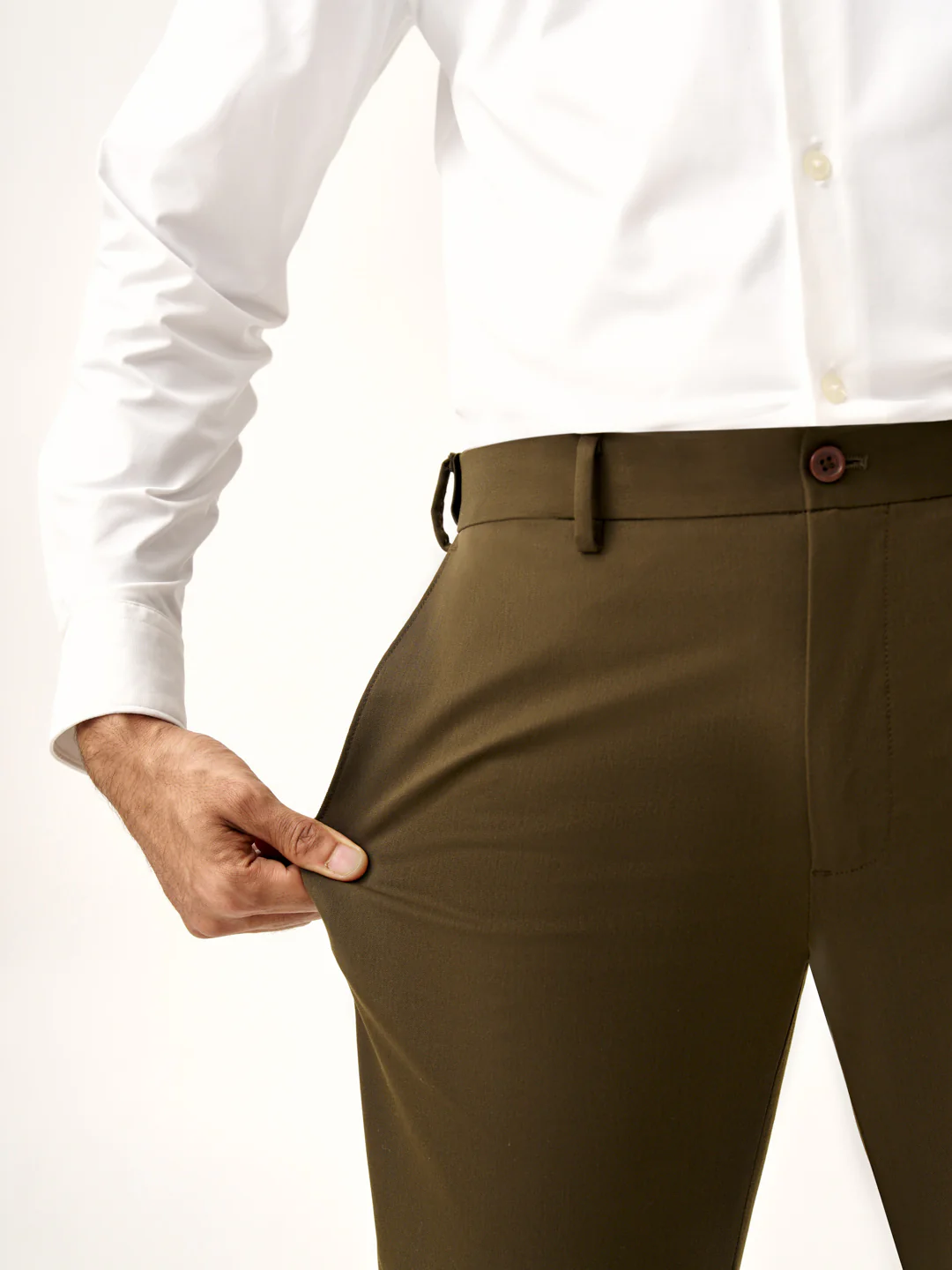 Olive All Weather Stretch Pants - Image 3