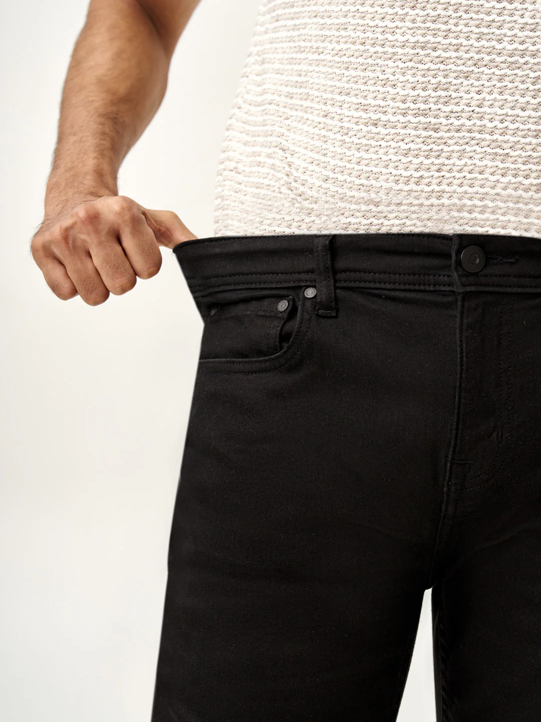 Raw Black Power-Stretch Slim Fit Jeans - Image 6