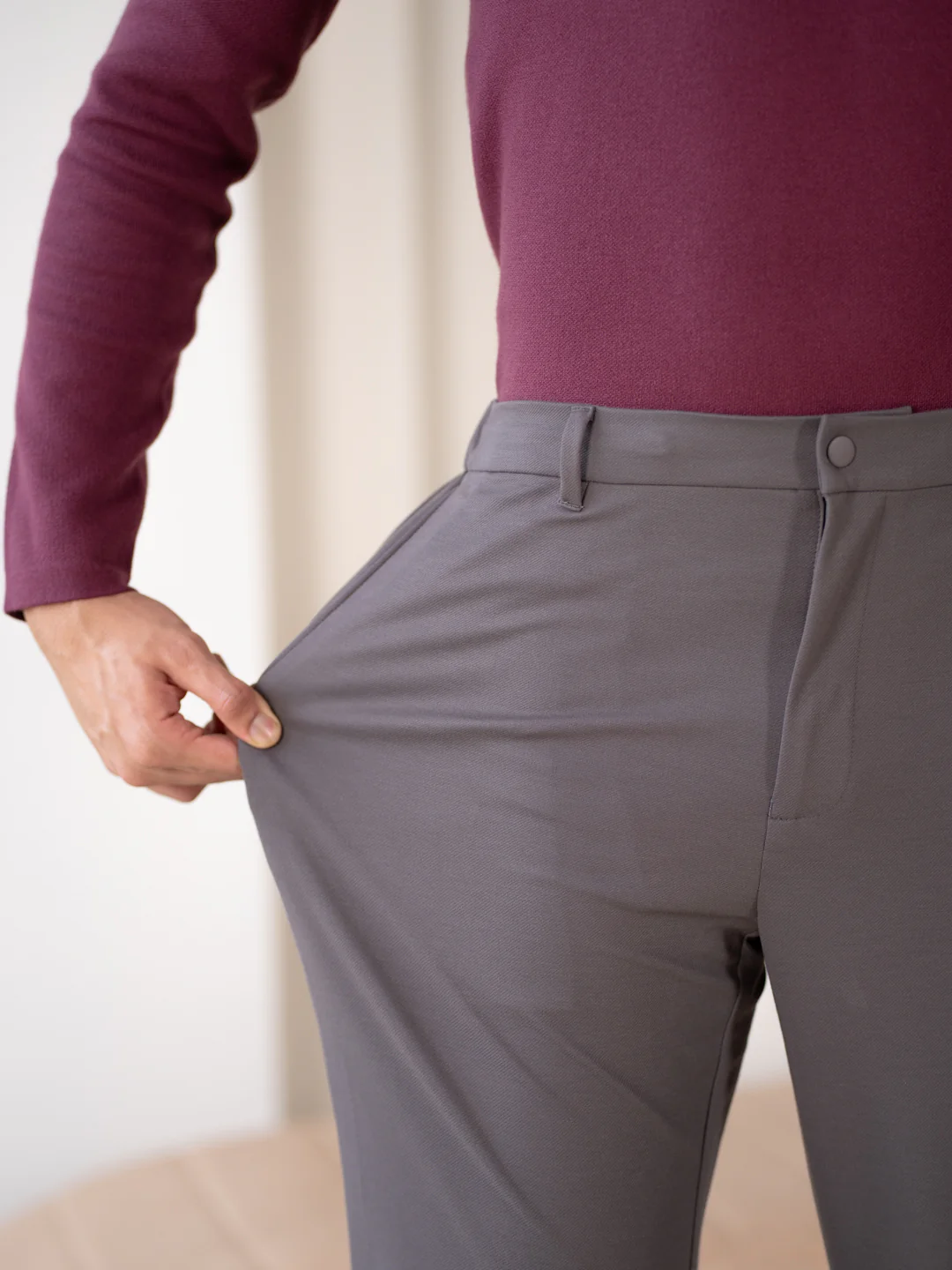 Runway Grey Stretchable Travel Pants - Image 5