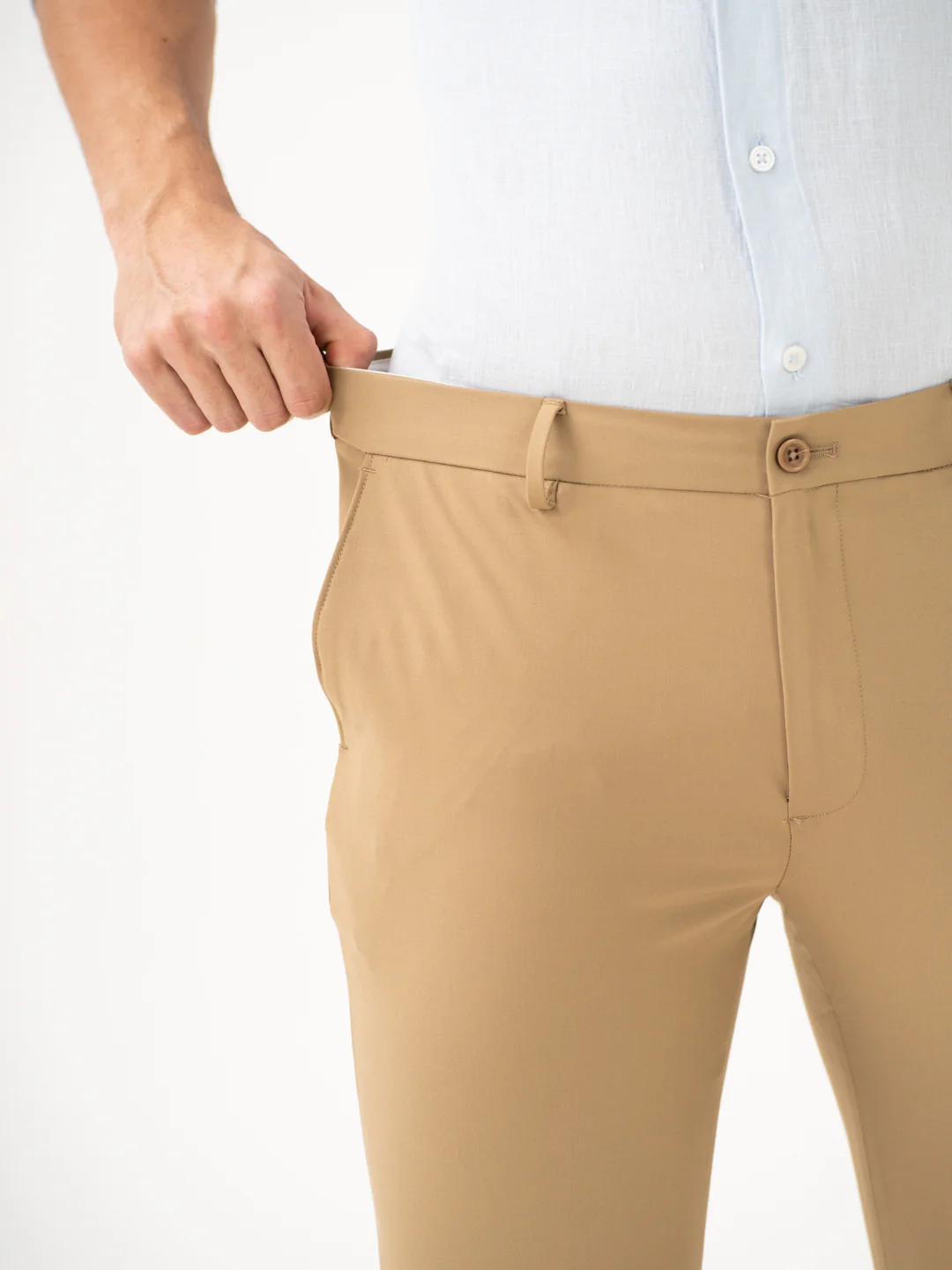 Somewhere Khaki Slim Fit Stretch Formal Pants - Image 6