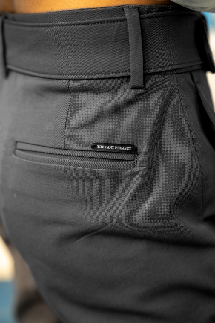 Spanish Grey Stretch Chino Pants - Women - Image 6
